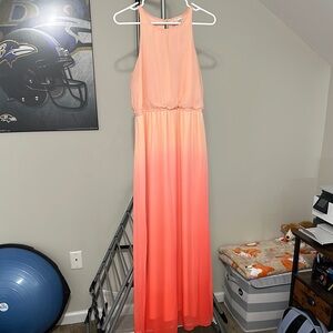 Sleeveless Ombre Maxi Dress